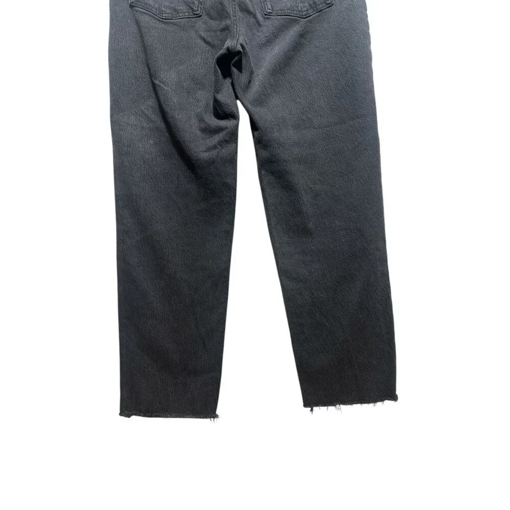 Madewell Perfect Vintage Straight Jeans Womens 28 Black High Rise Classic Casual - Picture 14 of 15